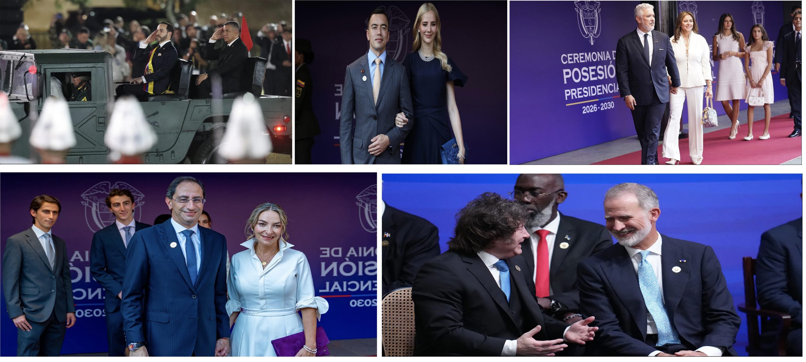 Grandes personalidades de Colombia y el mundo. Imágenes que marcaron la posesión presidencial de Abelardo De la Espriella.