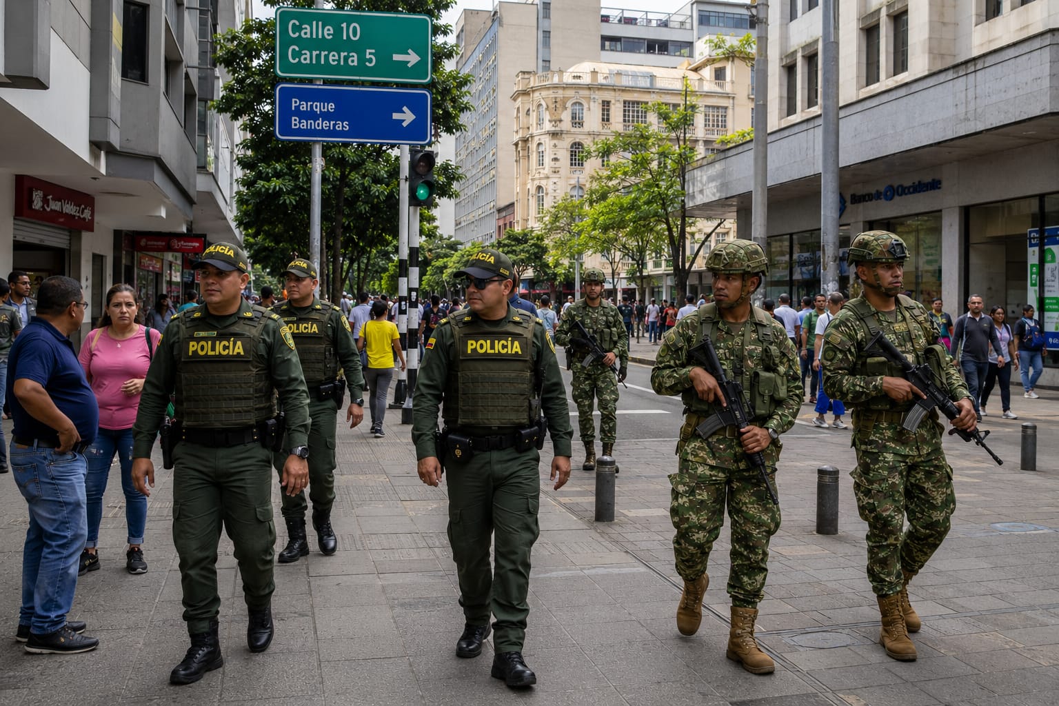 Alcaldía y Fuerza Pública refuerzan el dispositivo de seguridad previo a los actos oficiales de esta semana.