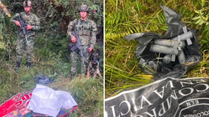 Ejército Nacional localiza depósito ilegal del ELN