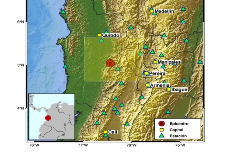 No para de temblar en el occidente de Colombia: nuevos sismos sacuden Antioquia y Chocó