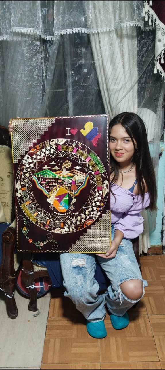 Natalia Catalina Santander, la joven artesana que sueña con llevar el arte a todo el mundo
