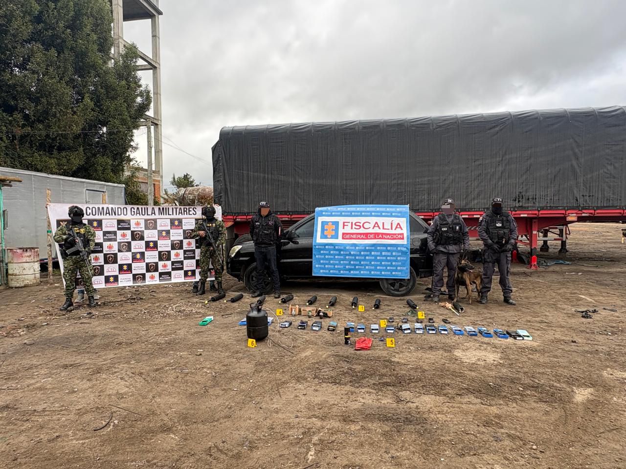 Autoridades incautan material explosivo y armamento en Ipiales