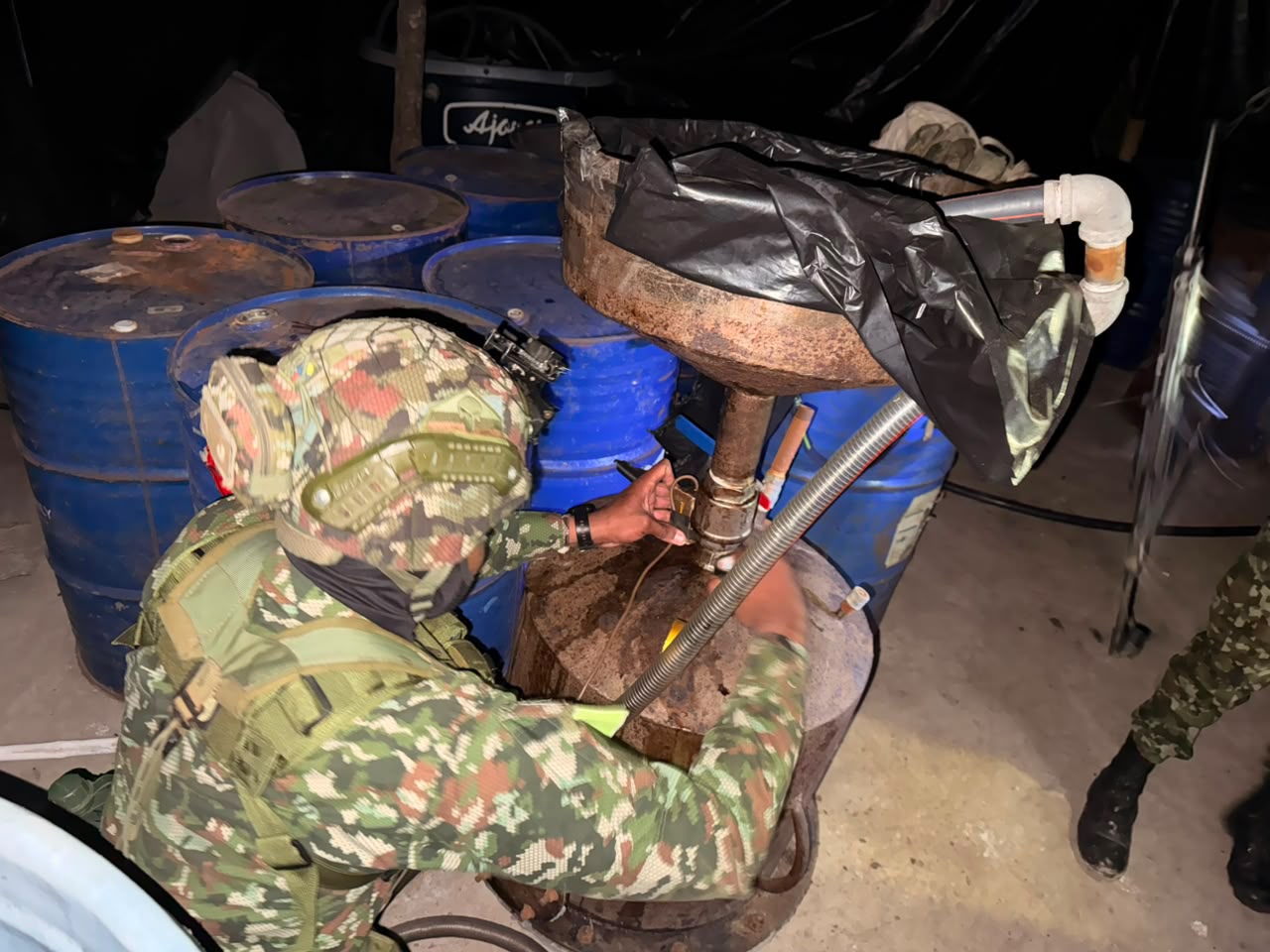 Ejército ubica complejo para procesar cocaína en zona rural de Los Andes Sotomayor