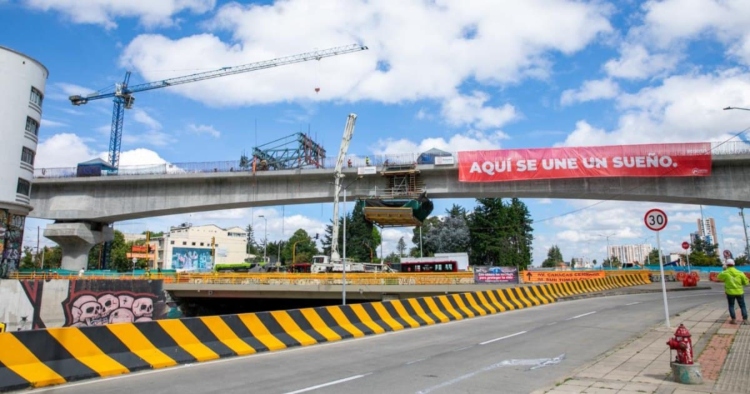 Bogotá culmina la construcción del puente ferroviario de la Línea 1 del Metro en la avenida Caracas con calle 26