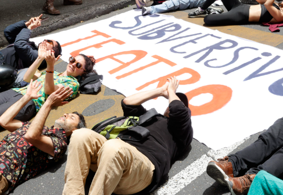 Sector cultural colombiano protestó contra los recortes en el Ministerio de Cultura