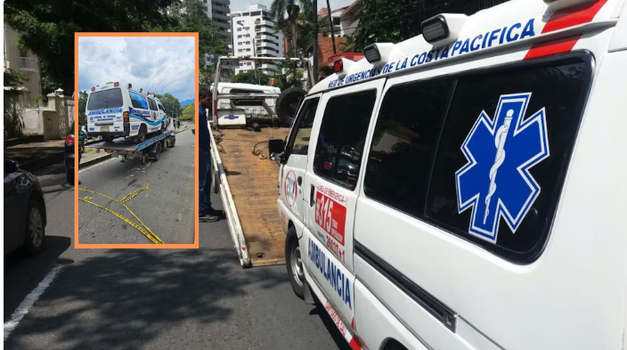 Conductor fue sorprendido llevando a su familia de paseo en una ambulancia y además dio positivo en alcoholemia