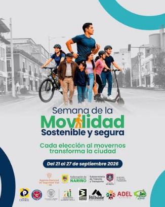 Pasto vive la Semana de la Movilidad Sostenible con actividades en barrios y corregimientos