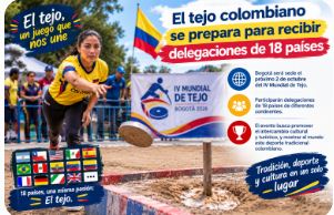 El tejo colombiano se prepara para recibir delegaciones de 18 países