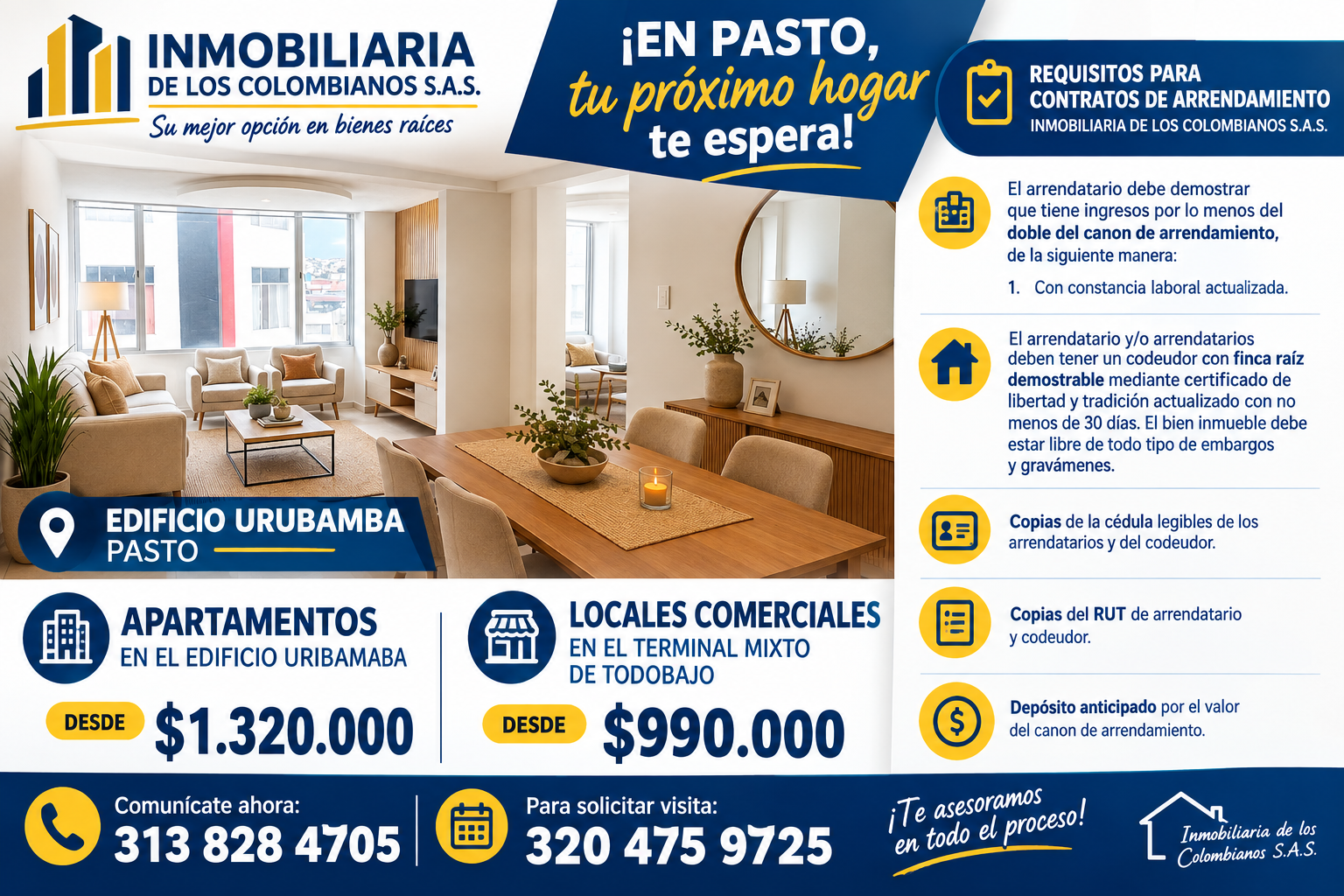 ¡Encuentra tu próximo espacio en Pasto!
