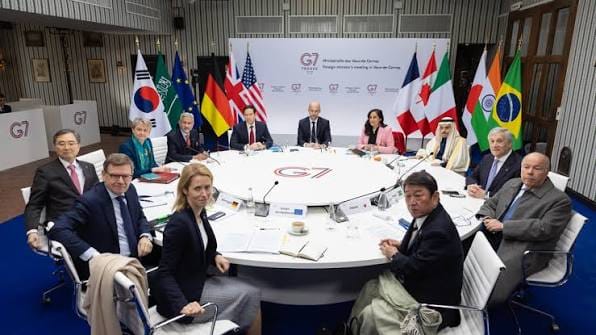 G7 pide a Irán detener el apoyo militar a los hutíes.