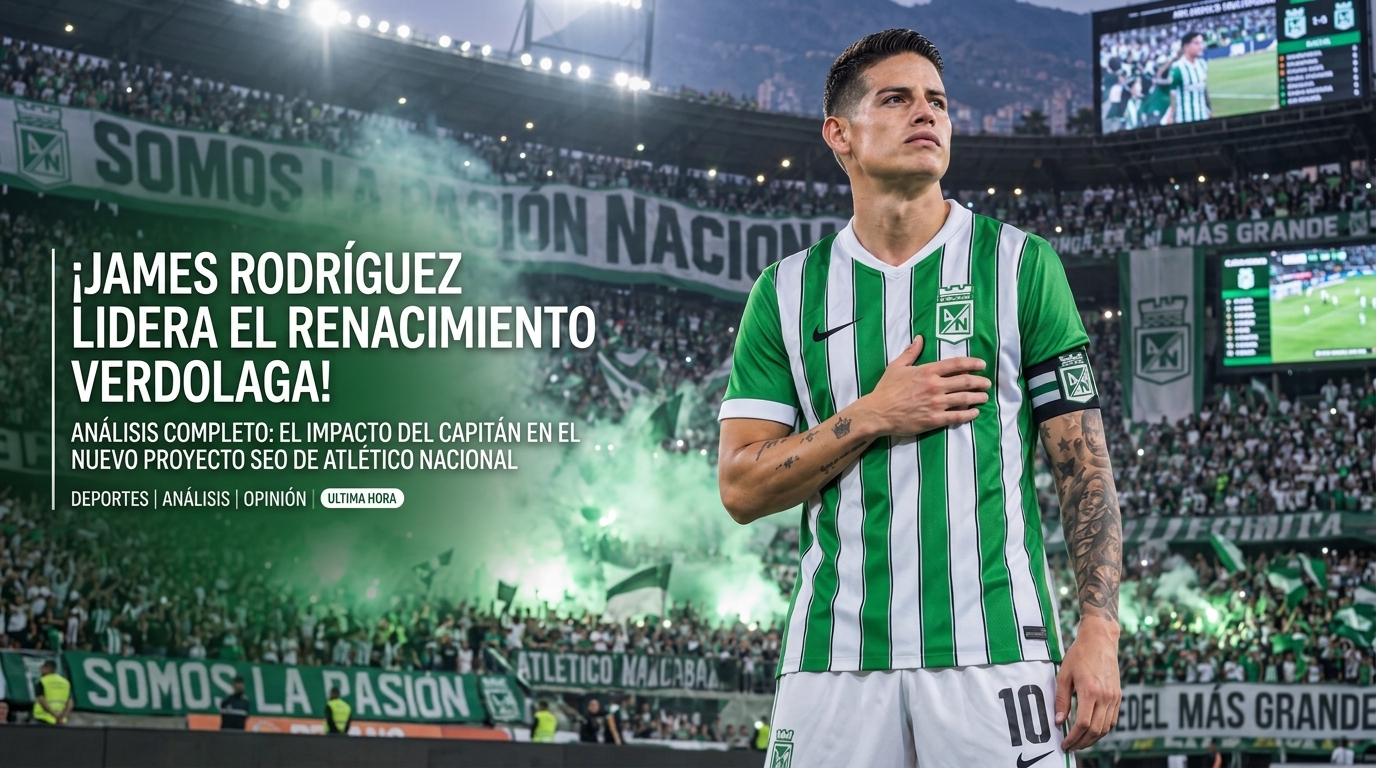 BOMBAZO: JAMES RODRÍGUEZ TENDRÍA ACUERDO PARA SER NUEVO JUGADOR DE ATLÉTICO NACIONAL