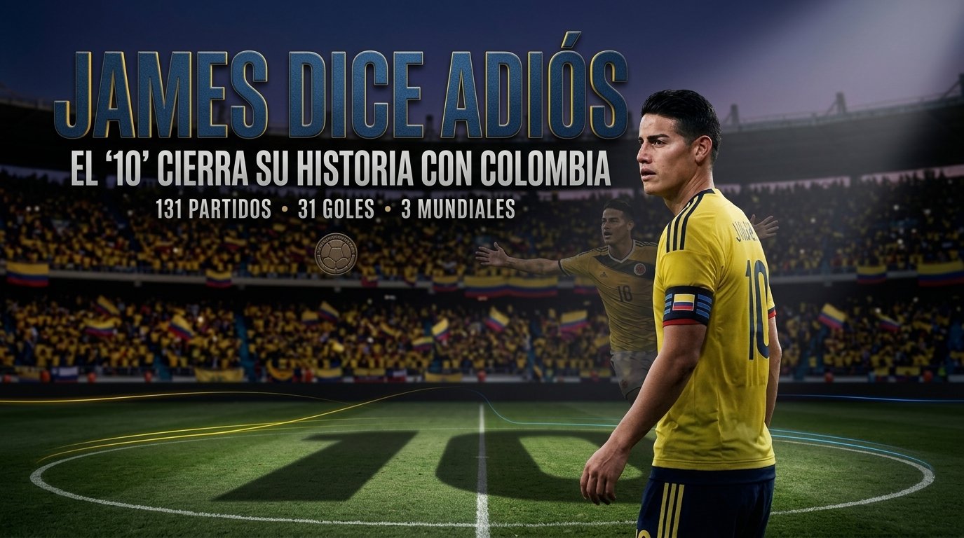 JAMES RODRÍGUEZ LE DICE ADIÓS A COLOMBIA: EL FINAL DE UNA ERA PARA EL ‘10’ DE LA TRICOLOR