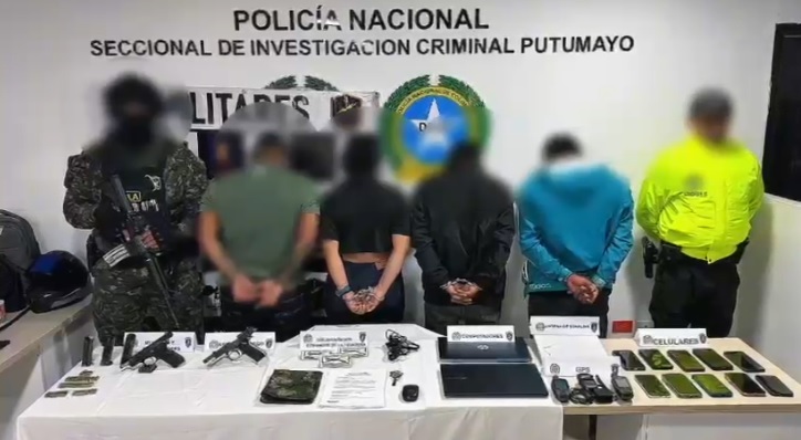 Capturados cuatro integrantes de Comandos de Frontera en Putumayo