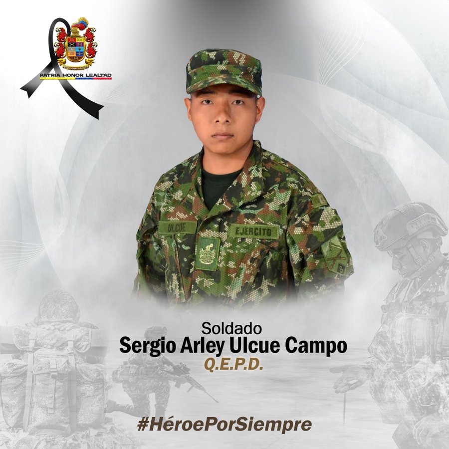 Ataque de disidencias deja un soldado fallecido en el Cauca