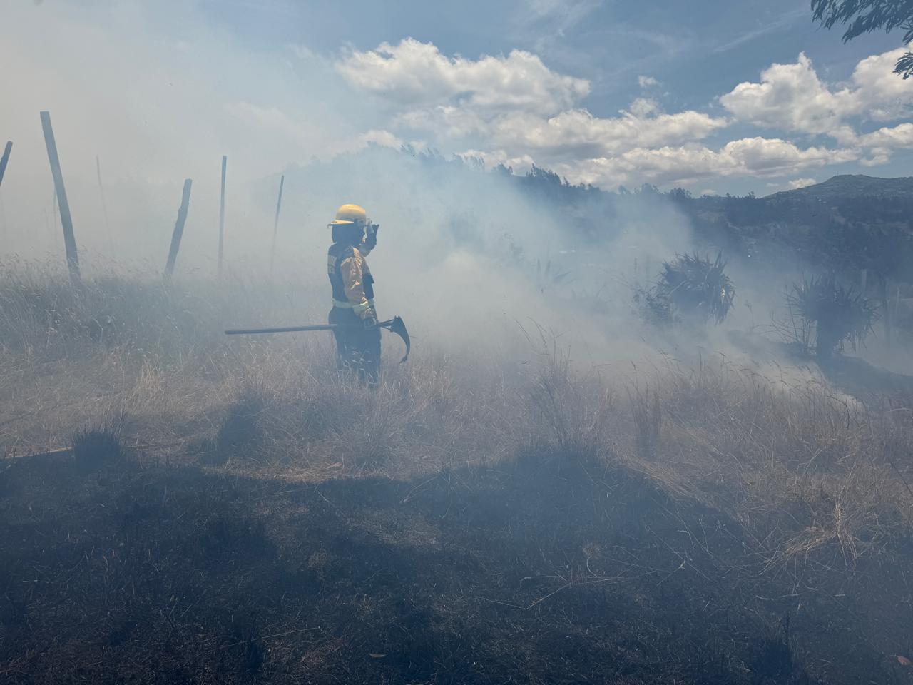 Incendio forestal afectó 5 hectáreas de terreno en Ipiales