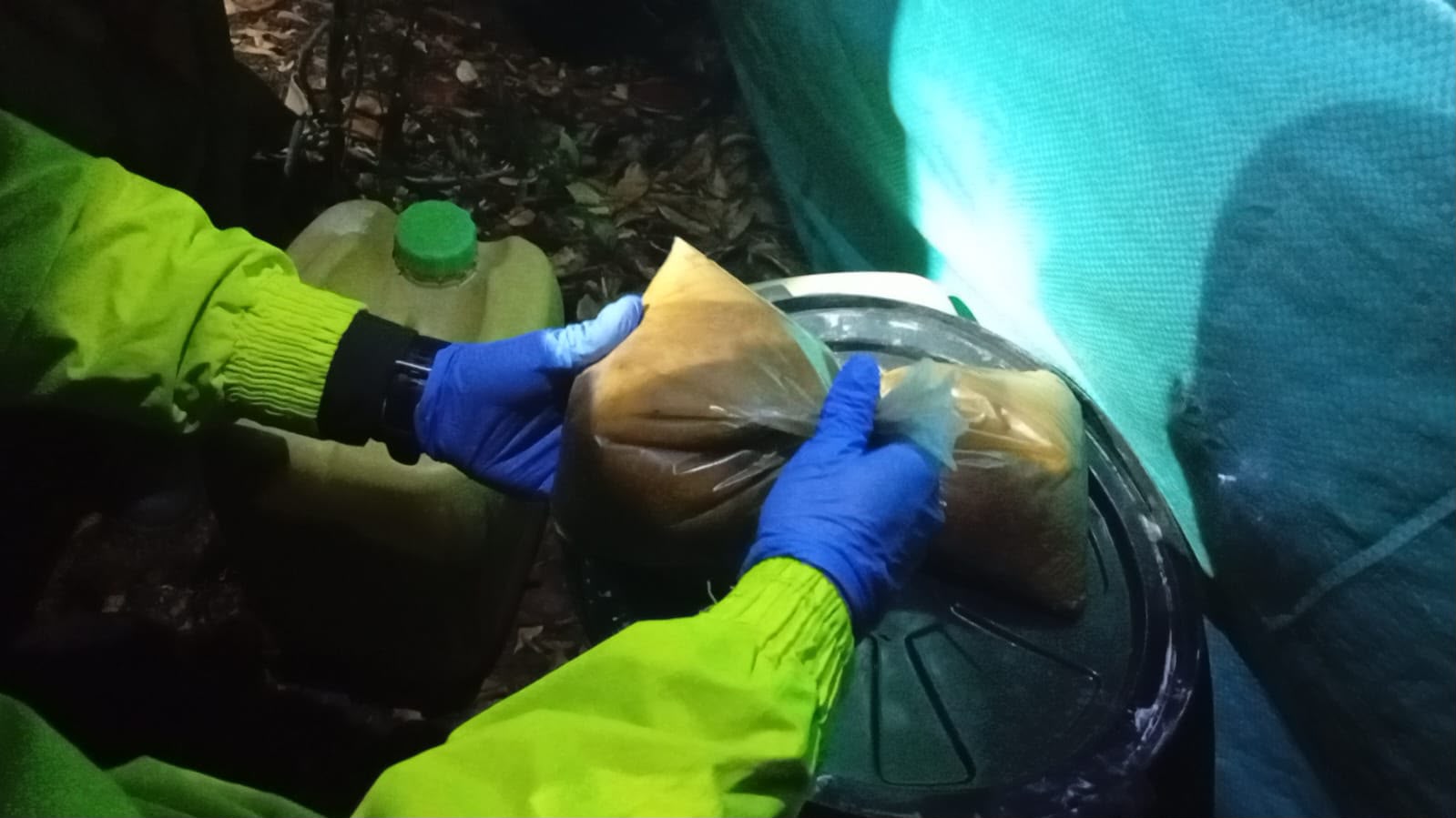 Operación conjunta permite destruir laboratorio de producción de heroína en Buesaco