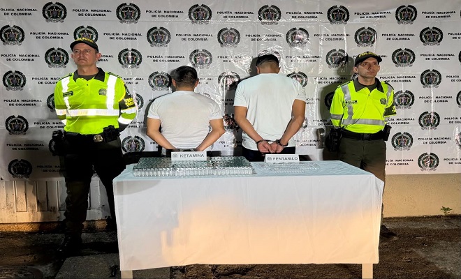 En el Magdalena Medio Policía Nacional incauta ketamina y fentanilo avaluados en más de $51 millones