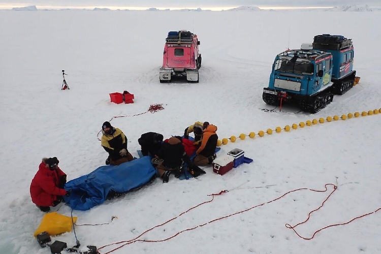 La Antártida bajo el agua: científicos escuchan los desprendimientos de hielo