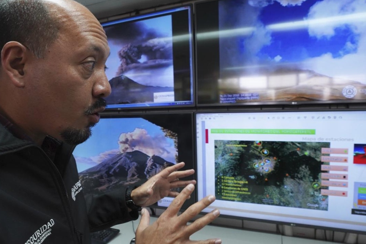 México fortalece el monitoreo del Popocatépetl con tecnología sísmica, térmica y geodésica