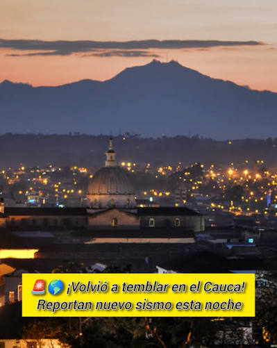 Fuerte temblor vuelve a sentirse en Colombia y genera preocupación entre ciudadanos