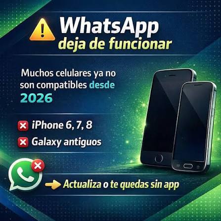 WhatsApp podría dejar de funcionar en algunos celulares por falta de compatibilidad