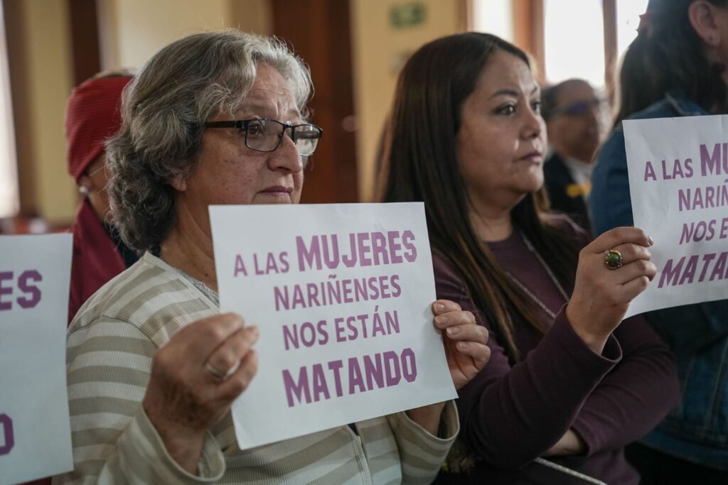 Mujeres de Nariño llevan a la Asamblea Departamental un llamado urgente contra los feminicidios