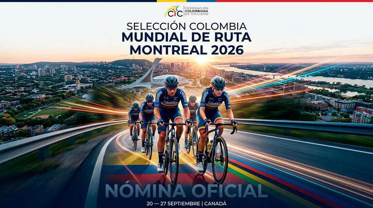 Nómina de la Selección Colombia para el Campeonato Mundial de Ruta Montreal 2026